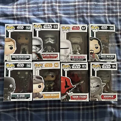 Buy Star Wars Funko  Bundle X 8 Mix Of Many Characters From The Greatest Franchise. • 75£