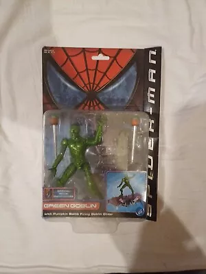 Buy Spider-Man The Movie Green Goblin With Pumpkin Glider Action Figure ToyBiz 2002 • 79.99£