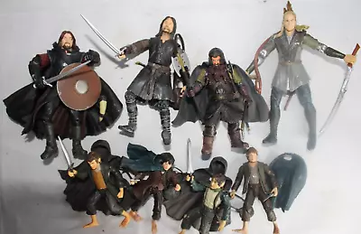 Buy Lord Of The Rings Bundle Of 8 Action Figures - Aragorn, Gimli, Legola And More • 30£