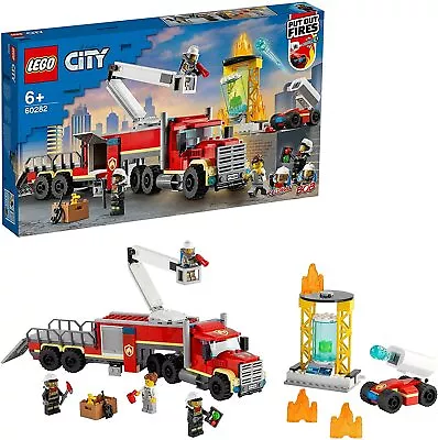 Buy LEGO City Fire Command Unit (60282) Building Set, Fire Engine Toy For Kids 6+  • 39.99£