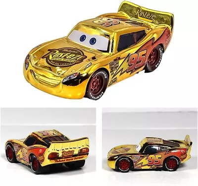 Buy No.95 Golden Lightning McQueen Disney Pixar Cars Diecast Model Toy Cars Gift UK • 6.99£