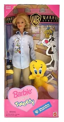 Buy 1998 Warner Bros. Looney Tunes Barbie Loves Tweety Doll / Mattel 21632 / NrfB • 55.64£
