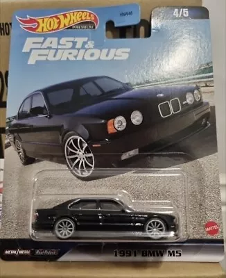 Buy 2023 Fast And Furious Premium HNW46 1991 BMW M5 Black Hot Wheels  1:64 2023 4/5 • 15.50£