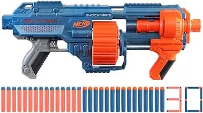 Buy Nerf Elite 2.0 Shockwave RD-15 Blaster 30 Nerf Dart 15-Dart Rotating Drum Slam • 12.30£