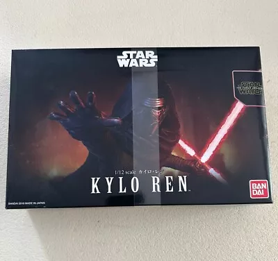 Buy Bandai Kylo Ren Star Wars 1/12 Scale Plastic Model Kit Figure Sith Lord TFA -UK • 59.99£