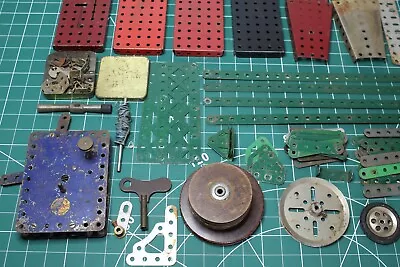 Buy Vintage Meccano Job Lot For Restoration, Plates, Strips, Girders, Motor & Key • 9.99£