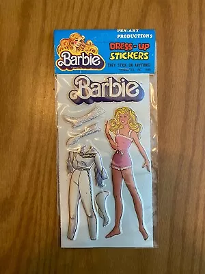 Buy Vintage BARBIE Three Dimensional Stickers Puffy New Sealed 1981  • 5.54£