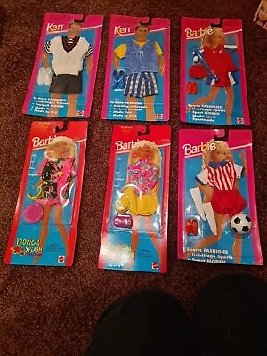 Buy Ken And Barbie Dress Up Clothes New 90s • 45£