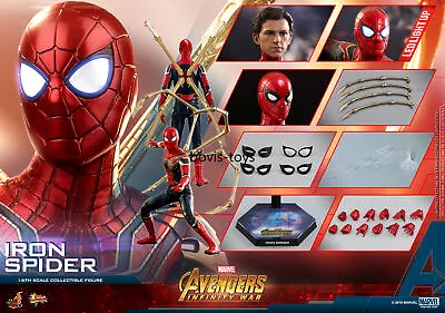 Buy New Hot Toys MMS482 Avengers 3: Infinity War, Iron Spider 1/6 Collectible Figure • 238.79£