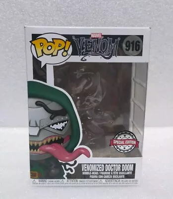 Buy Funko Pop Marvel Venom Venomized Doctor Doom #916 ....EMPTY BOX • 2.99£