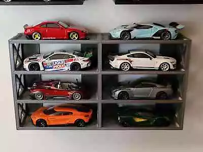Buy Modular Hot Wheels 1:64 8 Cars - 3X2 Wall Display Shelf Toy Storage 6 Colors • 12.99£