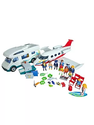 Buy Playmobil Summer Fun Bundle Plane, Caravan Figures Accessories Surfer Spares  • 19.99£