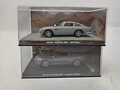 Buy Eaglemoss James Bond Aston Martin Die Cast Car Models DBS & DB5 With Displays • 9.99£
