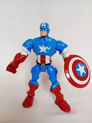 Buy Hasbro Marvel Super Hero Mashers Captain America - 6.5    - With Shield - 2013 • 7£