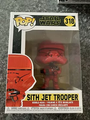 Buy Funko Pop! Movies: Star Wars - Sith Jet Trooper (Red) Vinyl Figure • 5£