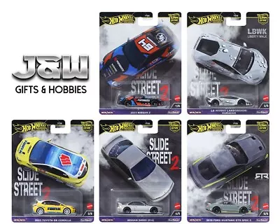 Buy Hot Wheels Car Culture 2024 H Slide Street 2 Set Of 5 Cars FPY86-959 H 1/64 • 33.42£