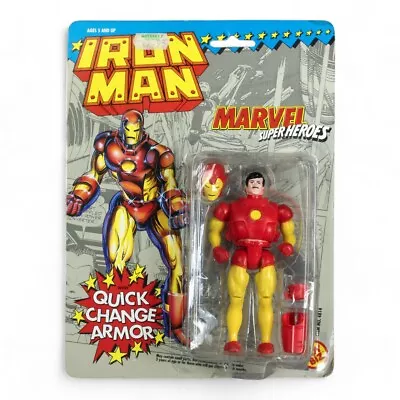Buy Vintage Toy Biz Iron Man Marvel Super Heroes Carded Figure Opened • 16.75£