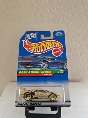 Buy 1997 Hot Wheels Dash 4 Cash Series #2/4 Ferrari F40 Gold #722 Gold LW C64 • 8.88£