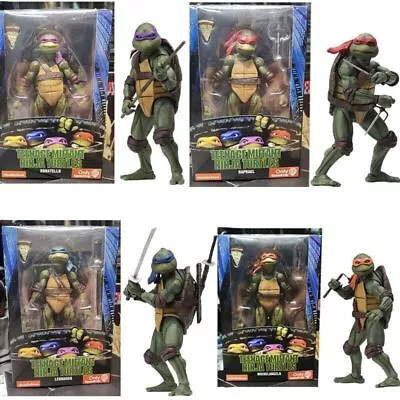 Buy Movie 7  Toys Teenage Action NECA TMNT Mutant Figure Ninja Turtles Movable 1990 • 59.99£