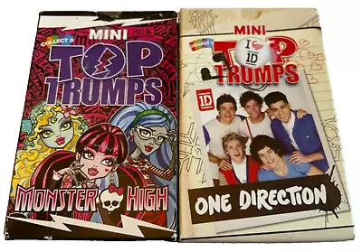 Buy Top Trumps Mini Card Games One Direction & Monster High Set Of 2 In VGC • 4.99£