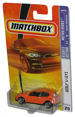 Buy Matchbox Metro Rides 3/7 (2007) Mattel Orange Golf V GTI Car #28 • 34.01£