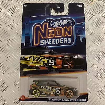 Buy Hot Wheels Neon Speeders ‘99 Honda Civic Type R (EK9) 1:64 Mattel Diecast • 7£