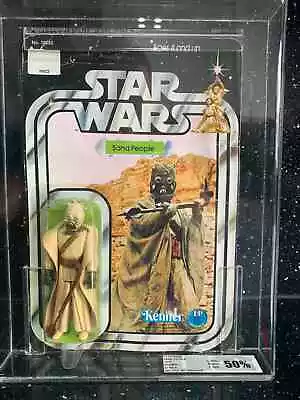 Buy Star Wars Sand People Figure 1978 20 Back Kenner Carded (MOC) 50 Graded • 215£