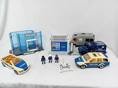 Buy Playmobil Police Bundle - Vehicles, Building, 3 X Figures, Some Incomplete. • 17£