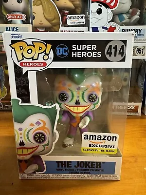 Buy DC - The Joker Funko Pop! Vinyl #414 Amazon Exclusive Glow In The Dark • 19£