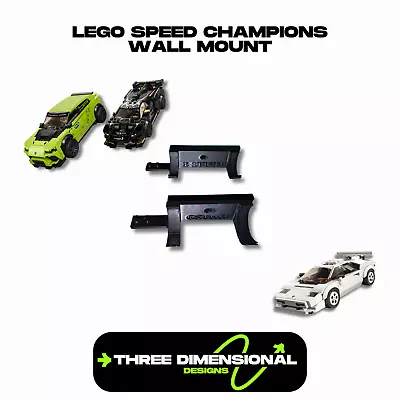 Buy Lego Speed Champions Wall Mount Display Hook Bracket - (4 Pack) • 7.99£