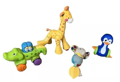 Buy Animal Theme Baby Toy Set - Inc-Fisher Price Gator & Giraffe, Skip Hop Elephant • 7.95£