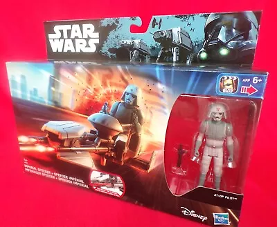 Buy Star Wars 3.75  Figure - Vehicle Imperial Speeder - AT-DP Pilot - Rogue One • 15£