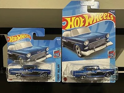 Buy Hot Wheels '55 Chevy (Chevy Bel Air 1/5  2022) X2 Long And Short Cards • 8.99£