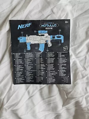 Buy NERF N STRIKE MODULUS ECS-10 Instructions Manual For Toy Gun • 0.99£