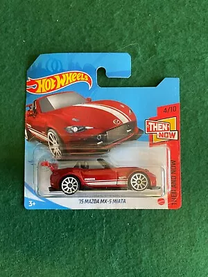 Buy Hot Wheels 2015 Mazda Mx 5 Miata Red Then And Now Mint Short Card 128 • 4.99£