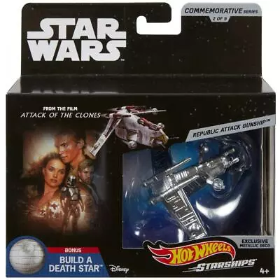 Buy Hot Wheels Star Wars Commemorative Series Republic Attack Gunship Starship • 17.99£