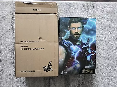 Buy Hot Toys MMS474 Avengers Infinity War Thor 1/6th  Figure - Please Read Descripti • 149.99£