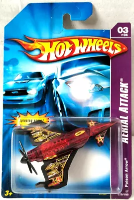 Buy Hot Wheels Poison Arrow - 2007 - Aerial Attack - 75/180 - Jet Airplane Prop • 4.49£