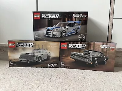 Buy LEGO Speed Champions Bundle Aston Martin DB5 + Dodge Charger + Nissan GT-R New • 70£