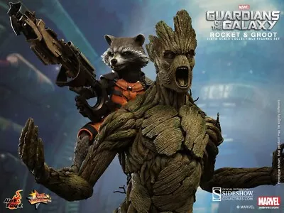 Buy Hot Toys Rocket Groot MMS254 The Guardians Of The Galaxy Marvel 1/6 • 317.10£