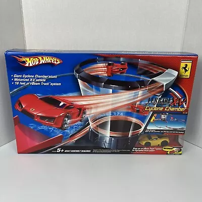 Buy 2005 Hot Wheels FERRARI Motorized X-V CYCLONE Chamber Stunt Track Car NEW • 32.62£