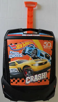 Buy HOT WHEELS Criss Cross Crash 100 Car Case Excellent Condition 50th Anniversary C • 13.93£