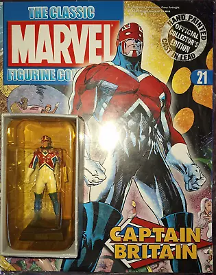 Buy Eaglemoss Classic Marvel Figurine Collection Captain Britain + Magazine • 4£