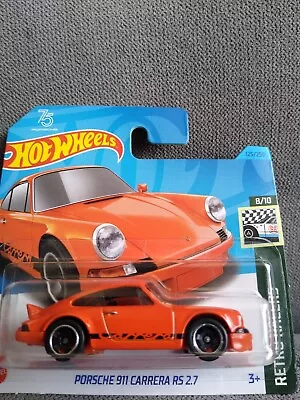 Buy Hot Wheels Porsche 911 Carrera Rs 2.7 Orange 125/250 - Retro Racers 8/10 - New • 6.99£