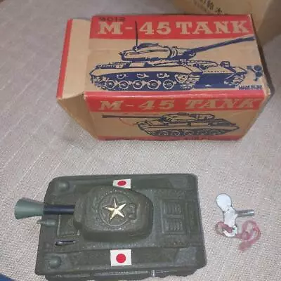 Buy BANDAI TANK Tinplate Toy M-45 TANK Showa Retro Box Spring Hinomaru RARE / • 240.40£