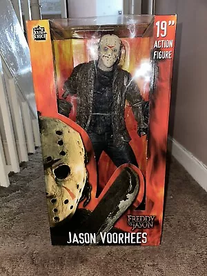 Buy Neca House Of Horror Freddy VS Jason 19 Inch Jason Voorhees Action Figure • 200£