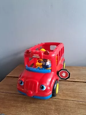 Buy Vintage Fisher Price Little People School Bus With Lights Sound Not Working 2002 • 9.76£