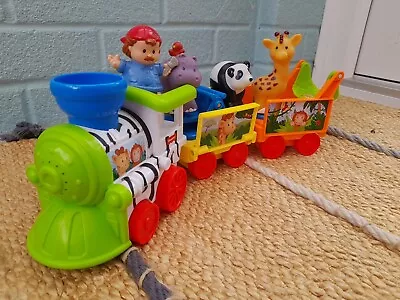 Buy Fisher Price Little People  Musical Zoo  Train  With 4 Figures • 9.50£