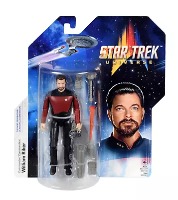Buy Star Trek: Bandai - The Next Generation - Riker 5 Inch Action Figu Merchandising • 17.13£