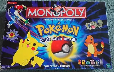 Buy Pokemon Monopoly Collectors' Edition Board Game - Complete 1999 Hasbro • 25.99£
